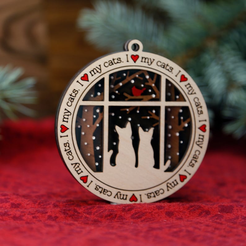 Cats Ornament Custom Cat Ornament Gift for Cat Lovers Cat Etsy