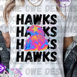 Hawks Png, Game Day Png, Preppy Mascot, Hawks Football Png, Hawks Mascot Png, School Mascot, School Spirit, Sports Mom Png,Hawks Sublimation