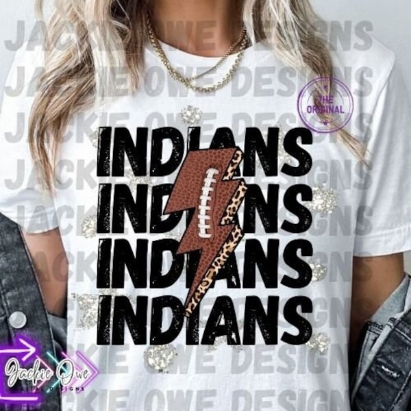 Indians Png, Game Day Png, Preppy Mascot, Indians Football Png, Indians Mascot Png, School Mascot, School Spirit, Sports Mom, Sublimation