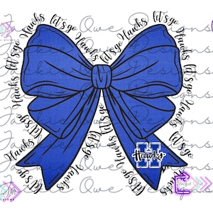 Hawks Coquette Png, Preppy Mascot, Hawks bow Png,Hawks Game Day, Hawks Png, Go Hawks Png, Hawks Colorful Sublimation Png,Coquette Mascot Png
