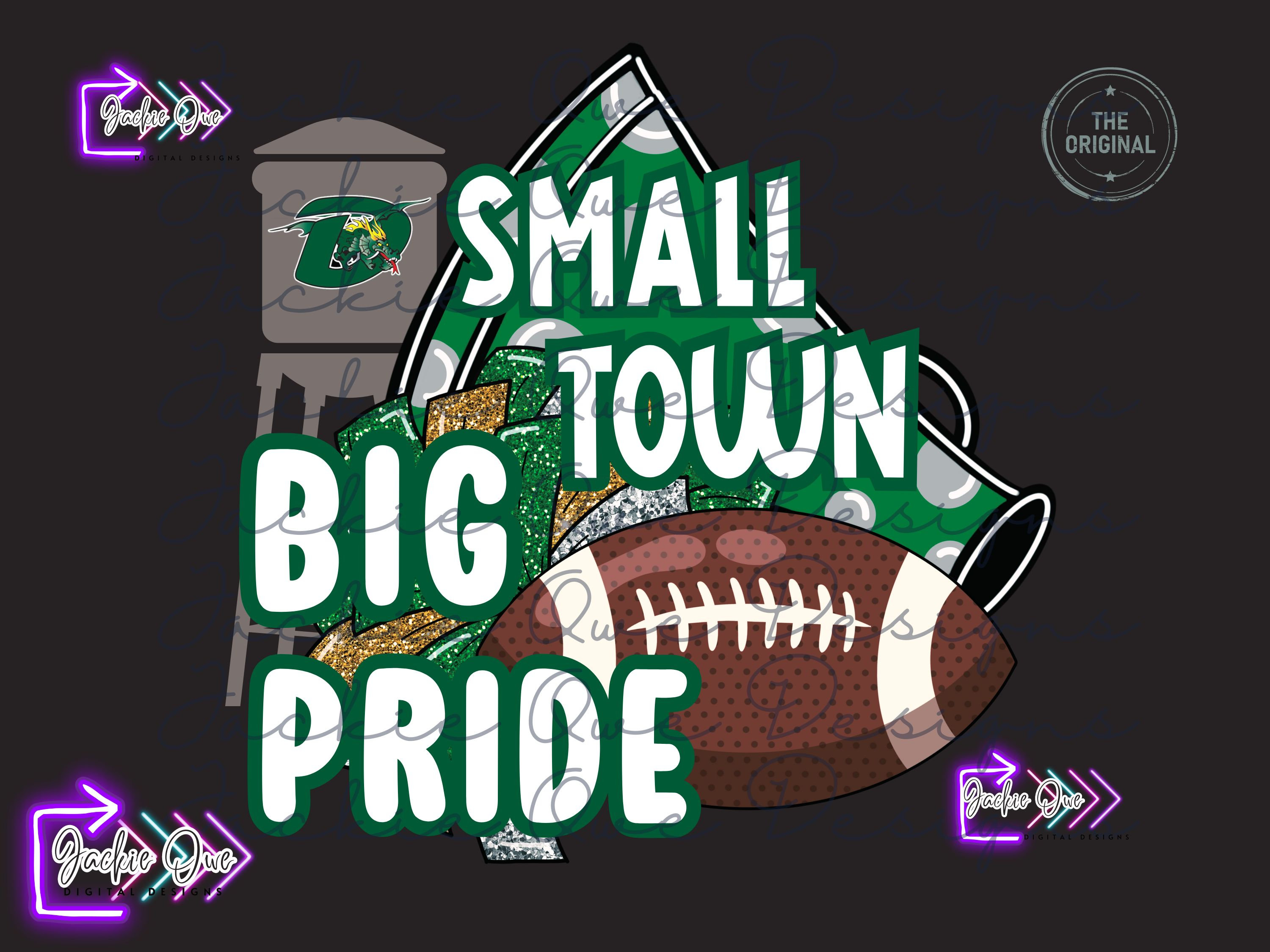 Small Town Big Pride-Green Tee Small Town Big Pride-Green Tee