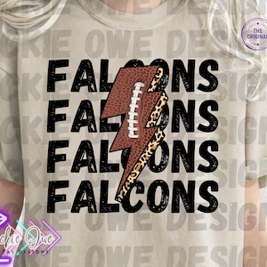 Falcons Png, Falcons Football Png, Falcons DTF Shirt Design, Football Png, School Mascot, School Spirit, Falcons Mascot, Falcons Sublimation