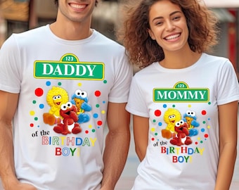 ABC Street Birthday Shirt Canva Editable Template, Character Theme Bundle, Birthday Boy Girl, Matching Family T-Shirt Digital Download
