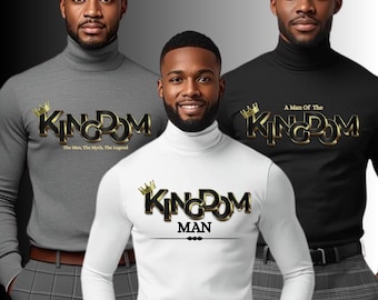 Father's Day T-Shirt, Christian T Shirt PNG Design, Kingdom Man Faith Shirt, Digital Download