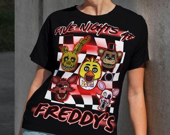 Five Nights at Freddy's PNG, Red White Design (Digital Download)