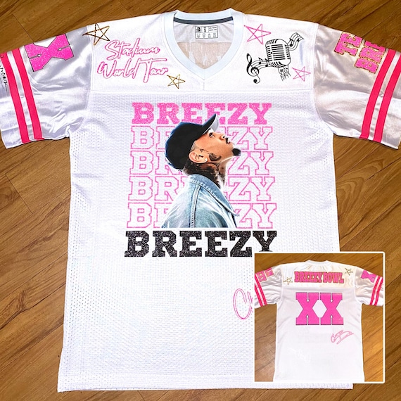 chris brown breezy bowl jersey dress Custom Made Jersey, Glitter Football Shirt, Team Breezy, Gift For Her Unisex Size XLarge 240gsm heavyweight polyester summer_large Berry Bridesmaid Dresses | size:Shoe Size: 8-11