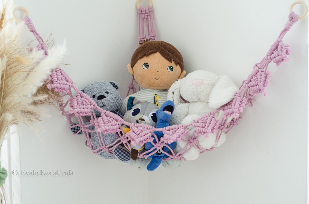 Stuffed Animals Hammock Macrame Hammock Neutral Nursery Etsy