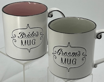 Perfect Bride and Groom Mugs - Wedding or Bridal Gifts