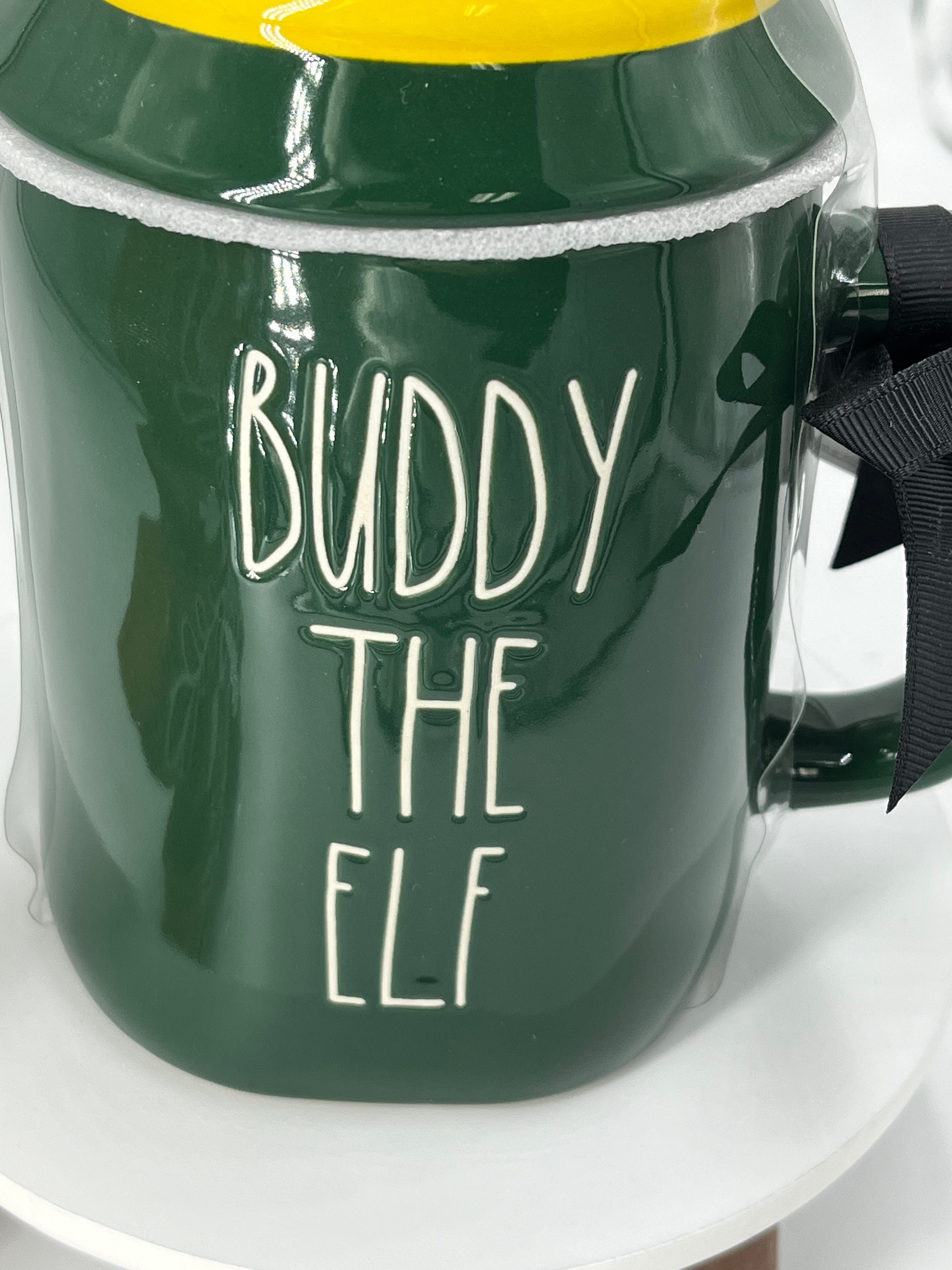 Rae Dunn Buddy Raised By Elves Mug (Border) – Mug Sense