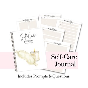 Self-Care Journal Printable PDF | Wellness Planner for Women | Mental Health Tracker + Mindfulness Journal