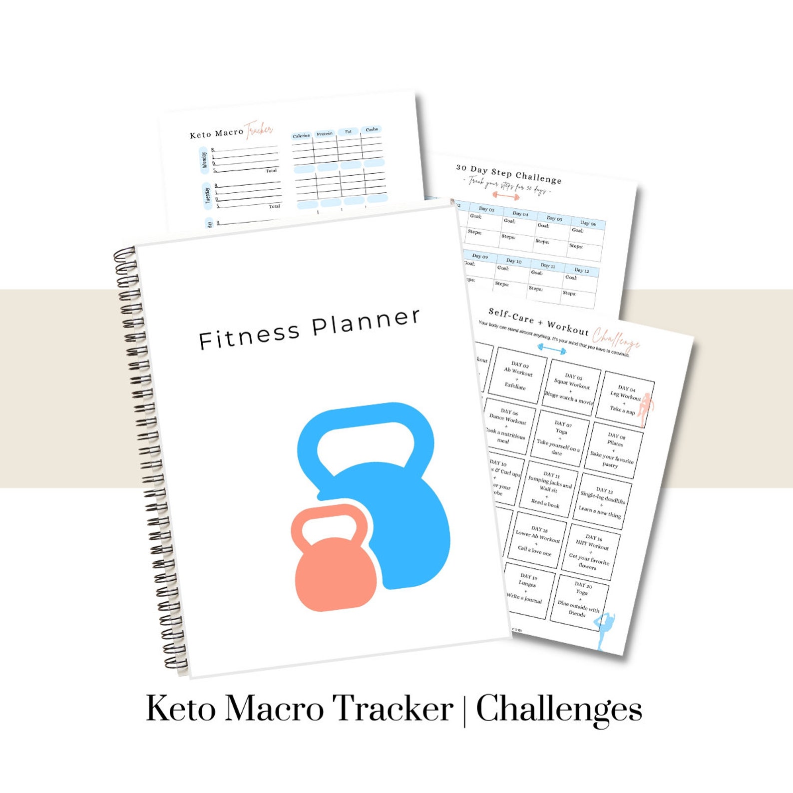 Fitness Planner PDF | Workout & Meal Plan Tracker (digital Download) - Etsy