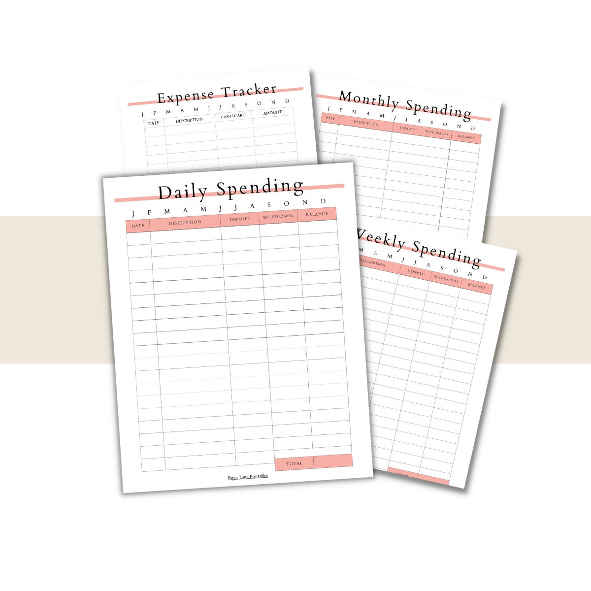 Student Budget Planner Printable PDF Student Budget Manage Money ...