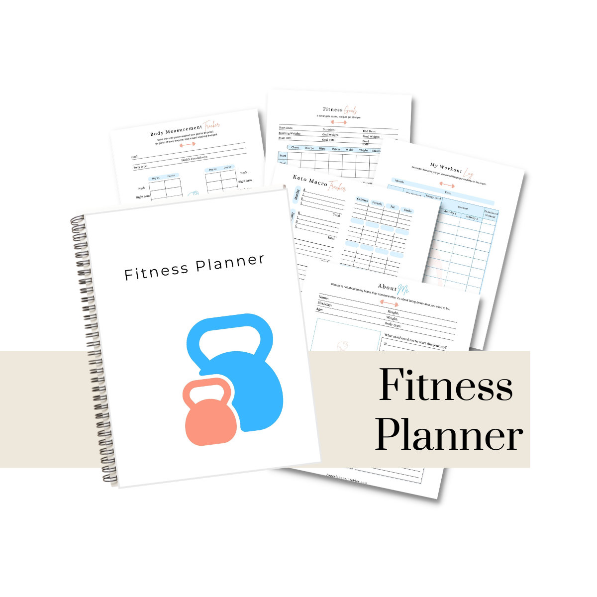 Fitness Planner PDF | Workout & Meal Plan Tracker (digital Download) - Etsy