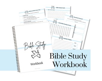 Bible Study Planner | Faith Journal, Devotional Tracker (PDF Download)