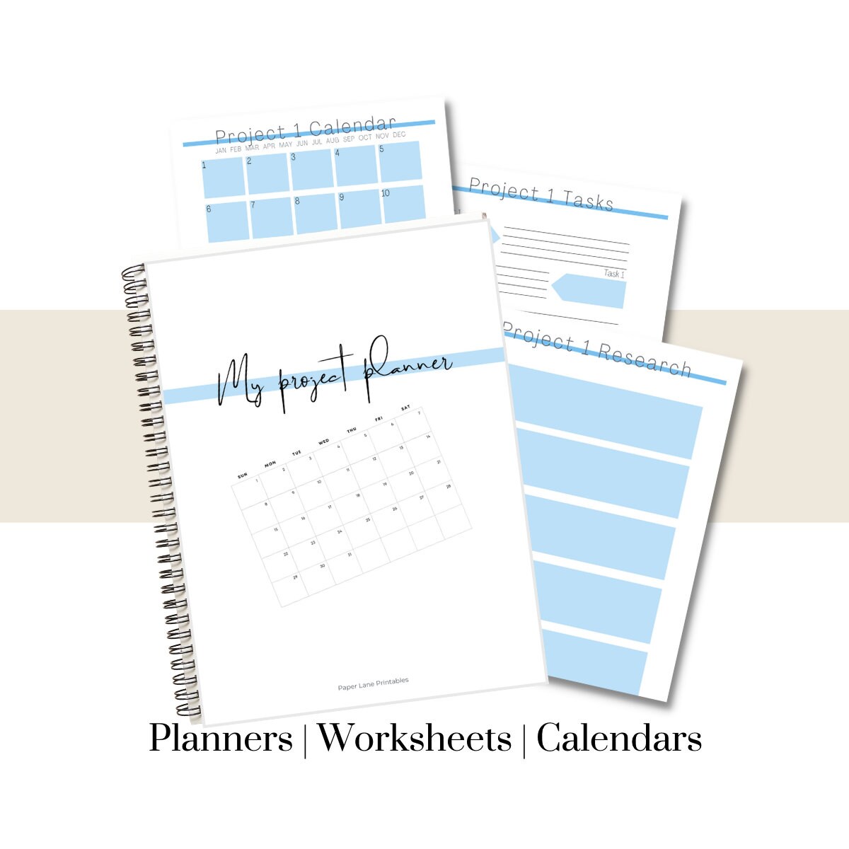 Project Planner Pack PDF Printable | Instant Download | Productivity ...