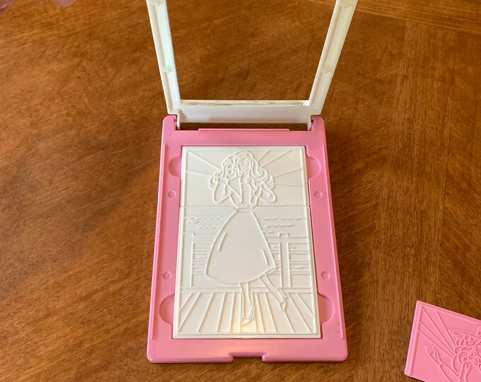 Vintage Barbie Plates Rub and Color Play Set Fashion Play 1989 Etsy