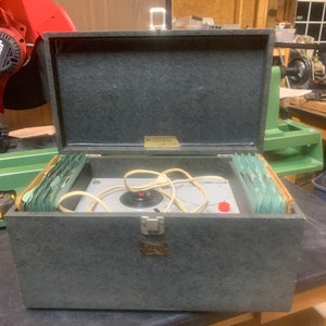 Vintage &#39;Voice of Scripture&#39; record player & record set