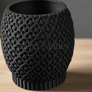 Coralis Modern Boho Planter – Coral Textured Flowerpot, Drainage Tray, Indoor, Outdoor, Succulent, Herb, Cacti, Desk, Shelf, or Windowsill