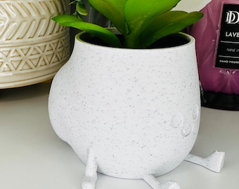 Big Booty Planter | White Marble Planter | + Plant Included