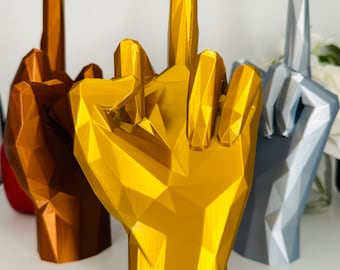 F*ck You Middle Finger | Full Sized |  Low Poly Style
