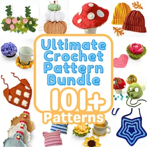 CROCHET PATTERN BUNDLE - 101+ Crochet Patterns HyggeCrochetCo All Access Pass Ultimate Crochet Pattern Bundle Pack Instant Digital Download