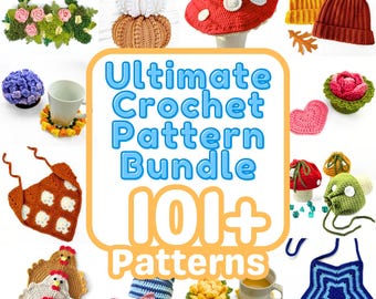 CROCHET PATTERN BUNDLE - 101+ Crochet Patterns HyggeCrochetCo All Access Pass Ultimate Crochet Pattern Bundle Pack Instant Digital Download