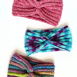 CROCHET PATTERN - Easy Knit Look Twisted Earwarmer Crochet Pattern PDF, Crochet Ribbed Headband Pattern Instant Digital Download image 7