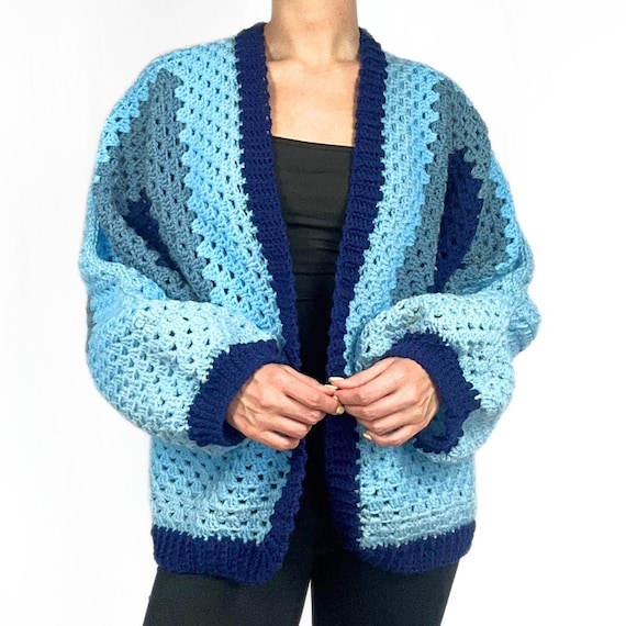 CROCHET PATTERN + Video - Easy Granny Hexagon Cardigan Pattern