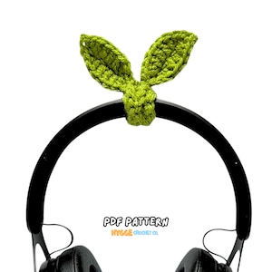 GEHAAKT PATROON - Hoofdtelefoonaccessoire Spruitje Gemakkelijk bladplant bladwijzer Schattig haakpatroon Cadeau Snoer Organizer Instant Digitale Download PDF