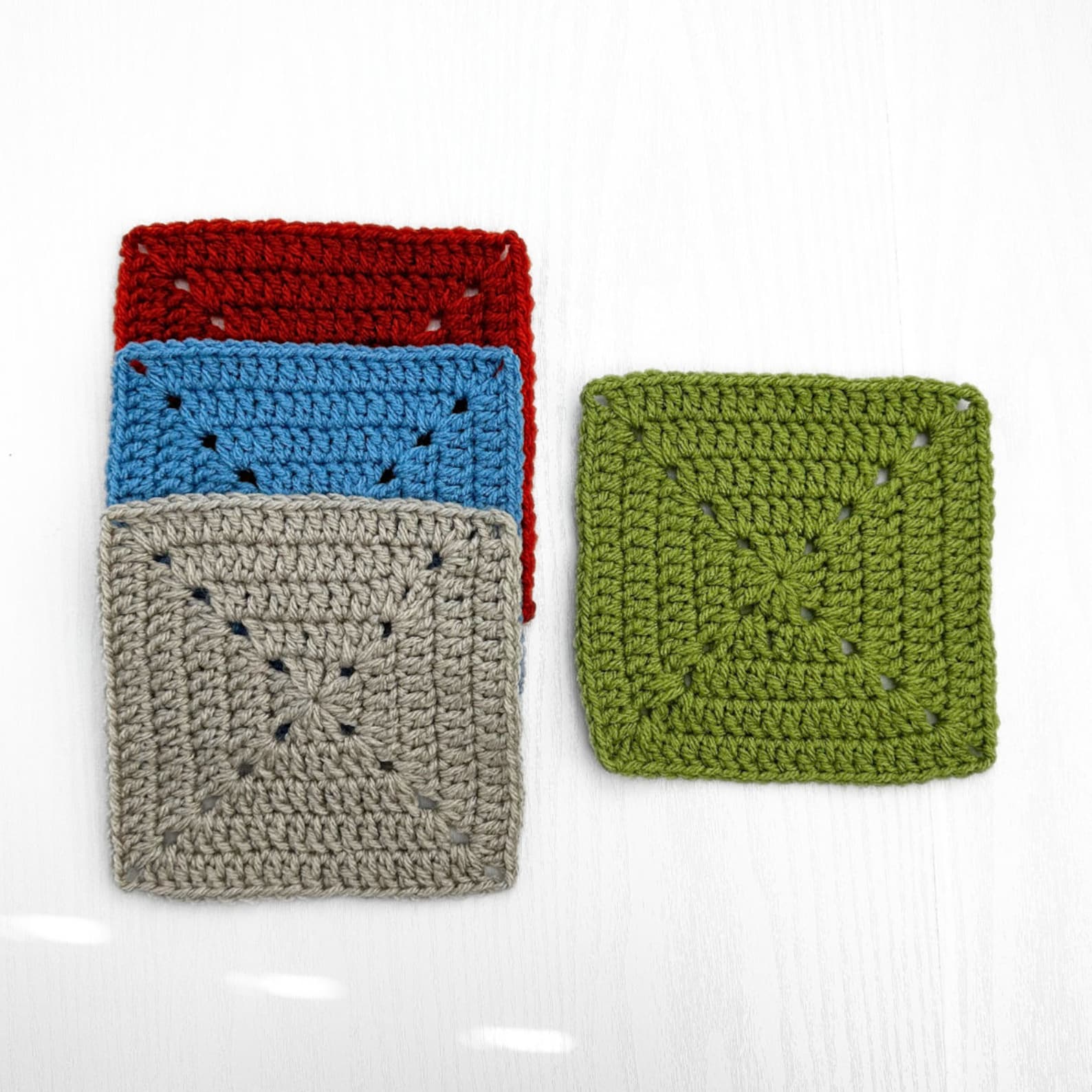 CROCHET PATTERN Easy Solid Granny Square Crochet Pattern Beginner ...