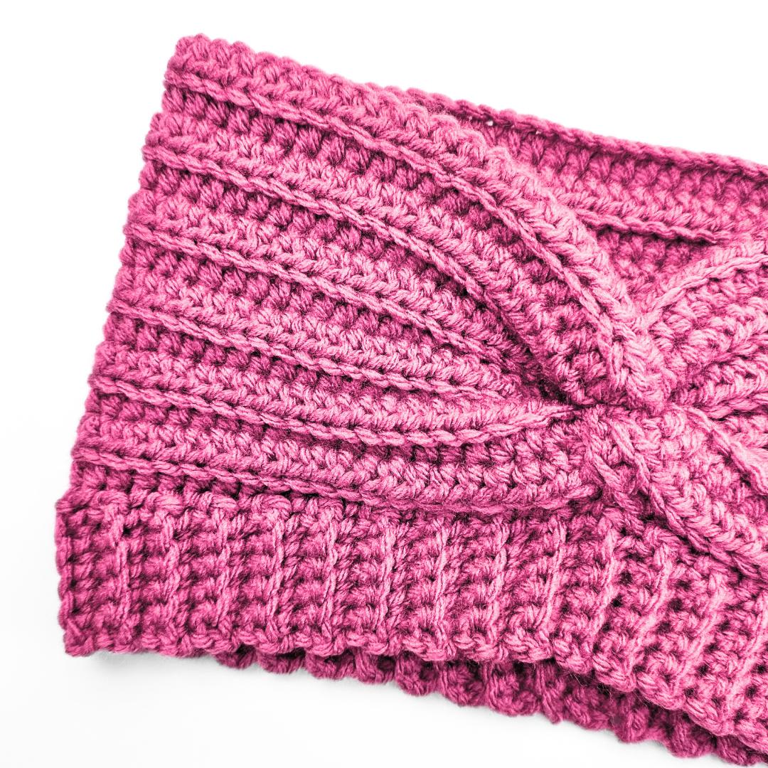 CROCHET PATTERN - Easy Knit Look Twisted Ear Warmer Headband Crochet ...