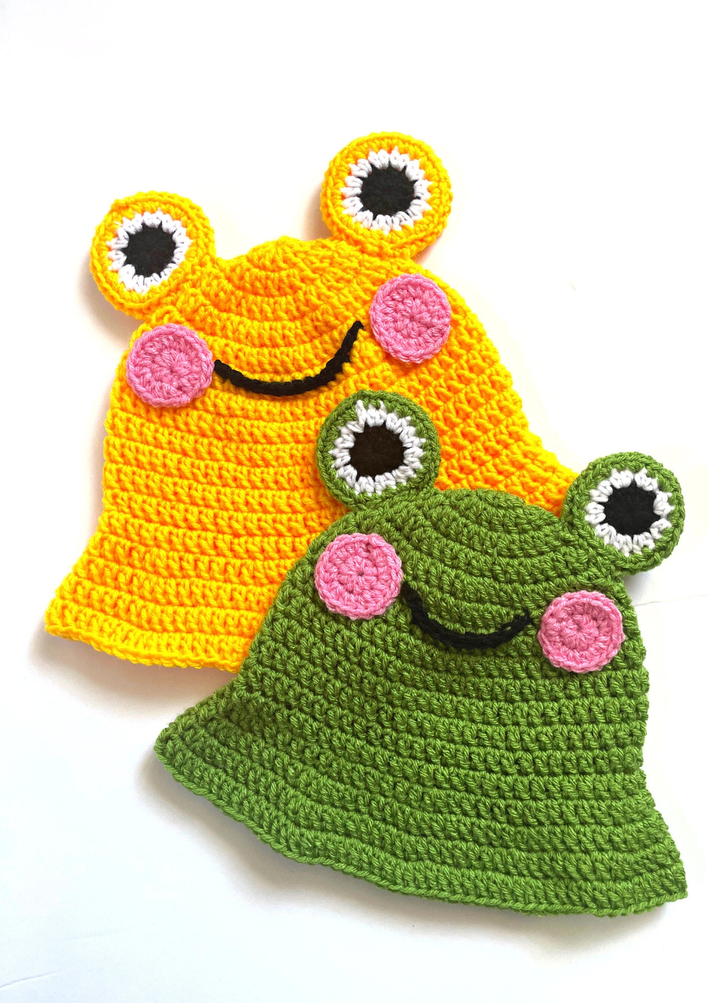 CROCHET PATTERN - Easy Frog Bucket Hat Crochet Pattern Instant Digital ...