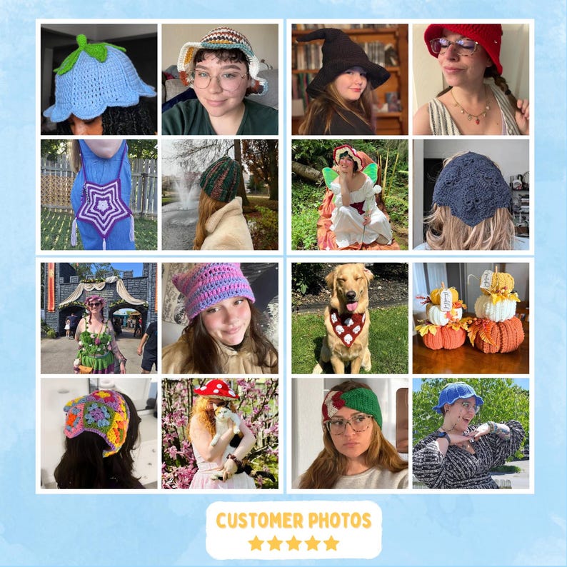 GEHAAKT PATROON - Eenvoudig gestreepte kattenoorbeanie haakpatroon pdf, geschikt voor beginners, trendy kattenhoed heren en dames Instant digitale download afbeelding 9