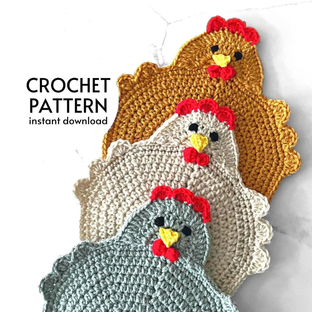 crochet-pattern-farmhouse-trivet-potholder-crochet-pattern-instant-digital-download-chicken-potholder-easy-crochet-animal-pattern-gift-etsy