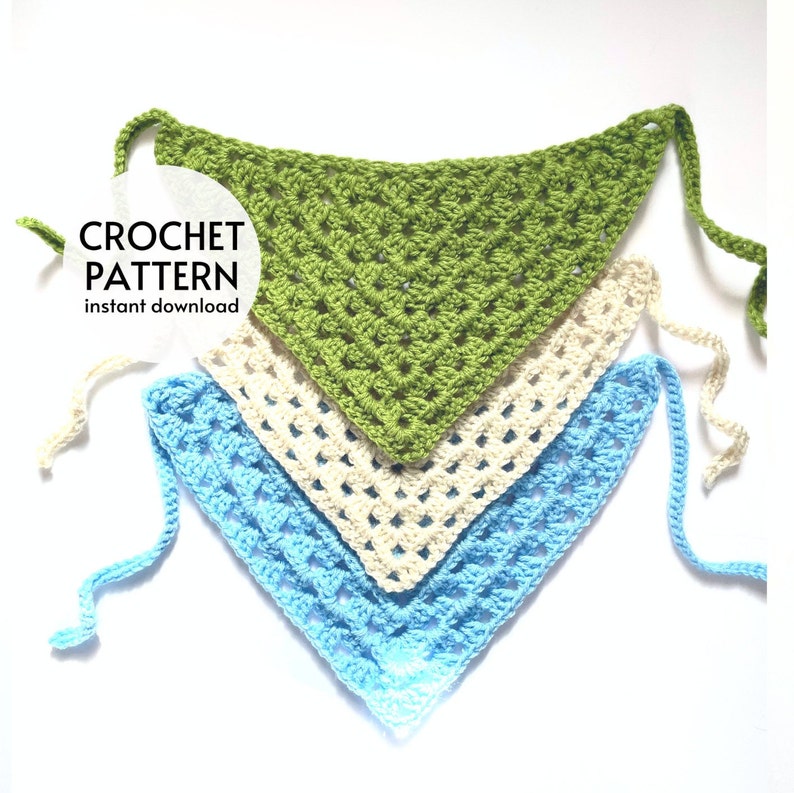CROCHET PATTERN Easy Crochet Bandana Headband Pattern Etsy