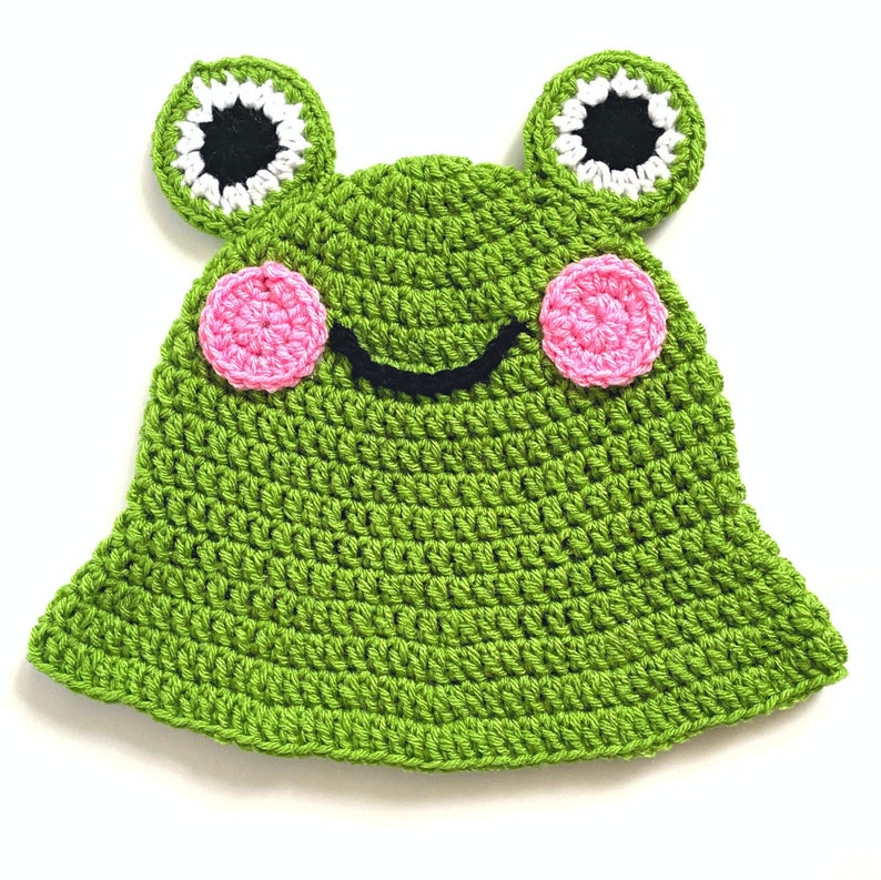 CROCHET PATTERN - Easy Frog Bucket Hat Crochet Pattern Instant Digital ...