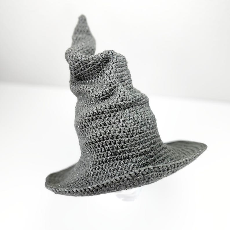 CROCHET PATTERN Easy Witch Hat Crochet Pattern Halloween Crochet Wizard Hat Ren Faire Crochet Fantasy Costume Instant Digital Download PDF image 5