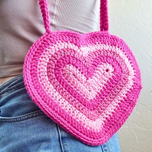 CROCHET PATTERN Y2K Heart Mini Bag Crochet Pattern PDF - Etsy