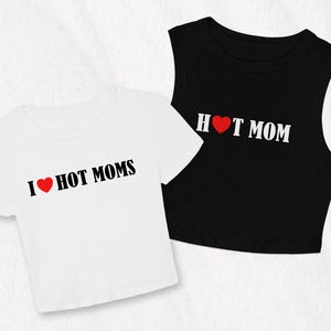 I Love Hot Big Little Baby Tees & Tanks, Custom Sorority Big Little Reveal Shirts, Micro Rib Baby Tees, Crop Tops, T-Shirts, Sorority Merch