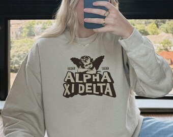 Baby Angel Custom Sorority Sweatshirt, Hoodie or Crewneck, Greek Life Apparel