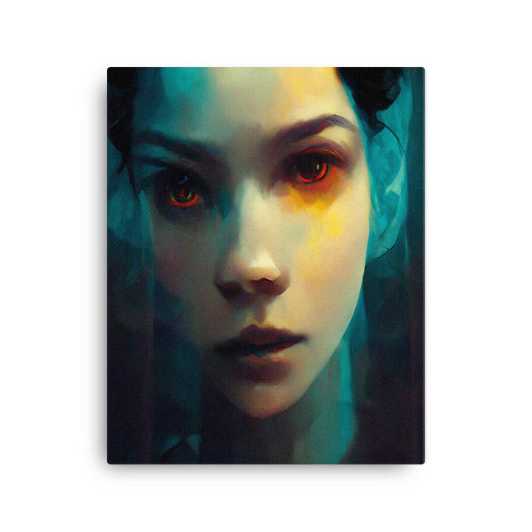 Art of Emotions Canvas, Sad Woman Art for Home or Office DIGITAL FILE