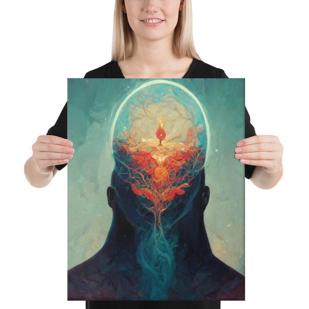 Mindset Artwork Wall Art, Inspirational Soul Art Canvas for Motivation