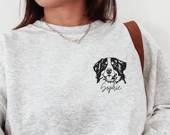 Custom Bernese Sweatshirt Personalized Berner Name Crewneck Bernie Hoodie Bernese Mountain Dog Gift Bernese Dad Hoodie Bernese Mama Shirt