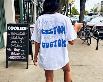 Custom Shirt Custom University T-shirt Personalized College Gift College Tshirt University Retro Game Day Apparel Custom Vintage Crewneck
