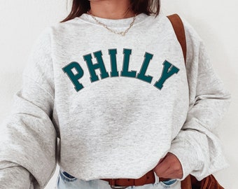 Philly Sweatshirt Philadelphia Sweater Game Day Shirt Vintage Sports Crewneck Pennsylvania Gift Philadelphia Fan Tee College Varsity Tshirt