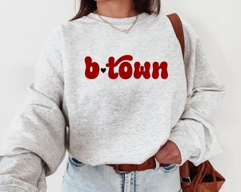Bloomington Sweatshirt BTown Sweater Indiana B-Town Crewneck Retro University Shirt College Graduation Gift Lake Monroe IN Game Day Shirt