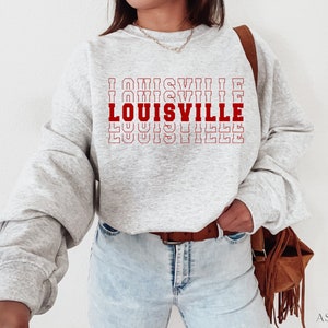 Louisville Sweatshirt Varsity Kentucky Sweater University Game 