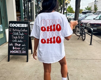 Ohio Shirt State Ohio Tshirt Game Day Shirt Ohio Graduate Gift Retro Cincinatti Tee College Football Shirt Columbus OH Crewneck Sports Tee
