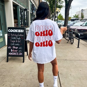 Ohio Shirt State Ohio Tshirt Game Day Shirt Ohio Graduate Gift Retro Cincinatti Tee College Football Shirt Columbus OH Crewneck Sports Tee