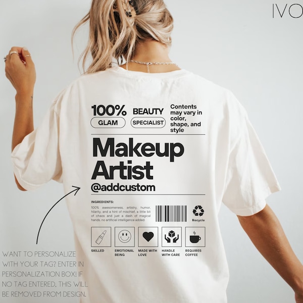 Makeup Artist Shirt Cosmetologist Tshirt MUA Gift Make-up Artist T-shirt Make Up Artist Gift Trendy Beautician Crewneck Cosmetology Top